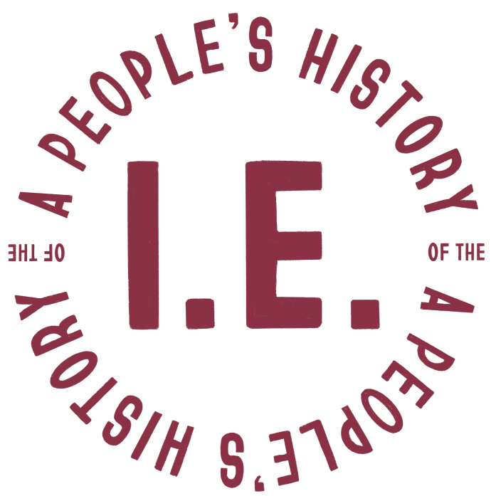 A People's History of the I.E. circular logo